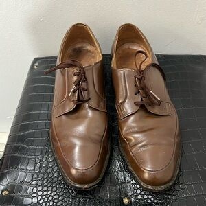 O'Sullivan Men's Lace Up Loafer Dress Shoes Brown Made In USA Size 11 1/2 D